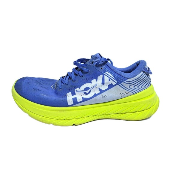 Hoka One One Carbon X Men\'s 11 Running Shoes Blue Yellow Lace Up Sneaker main image 9